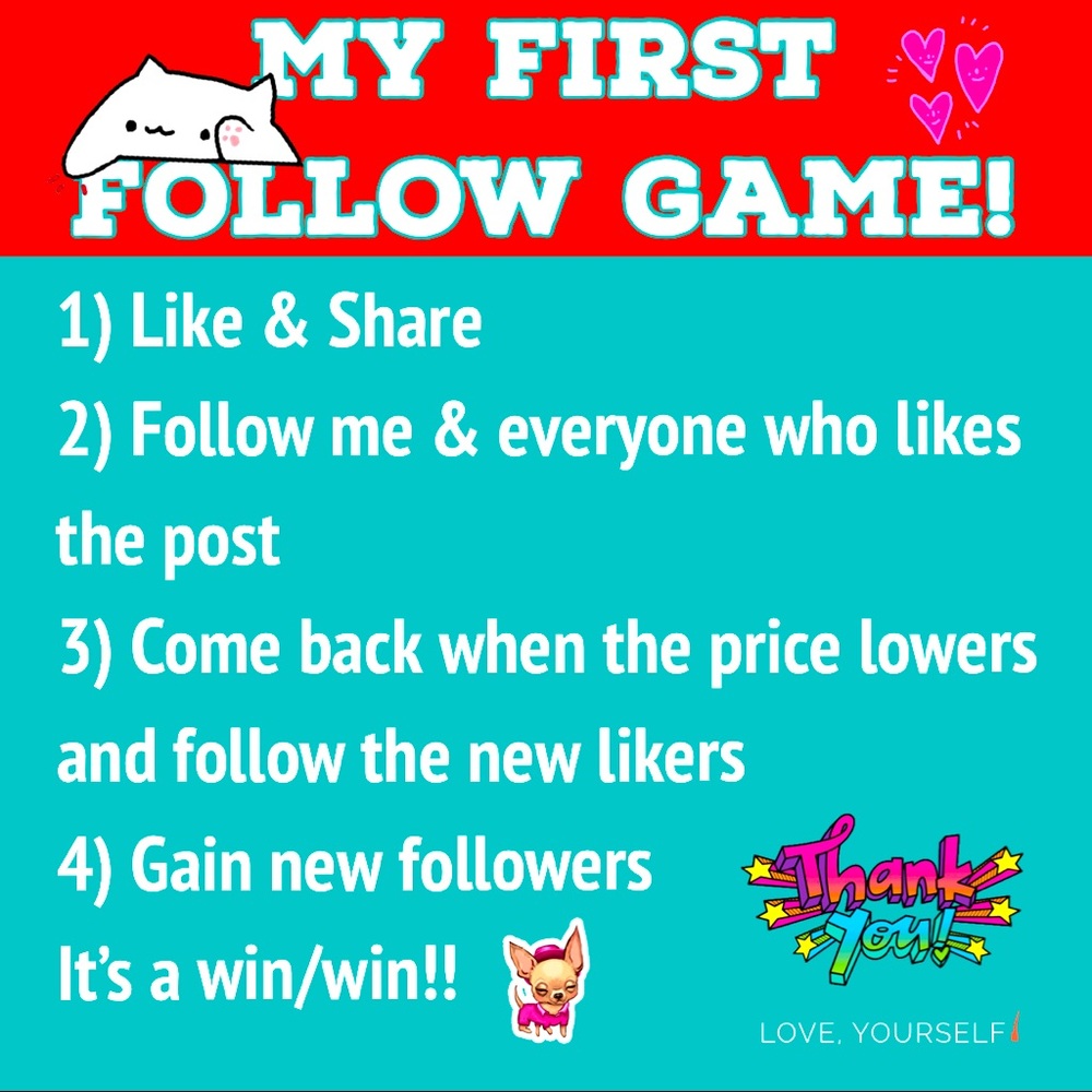 My FIRST Follow Game! Please Help me reach 20k! ♥️